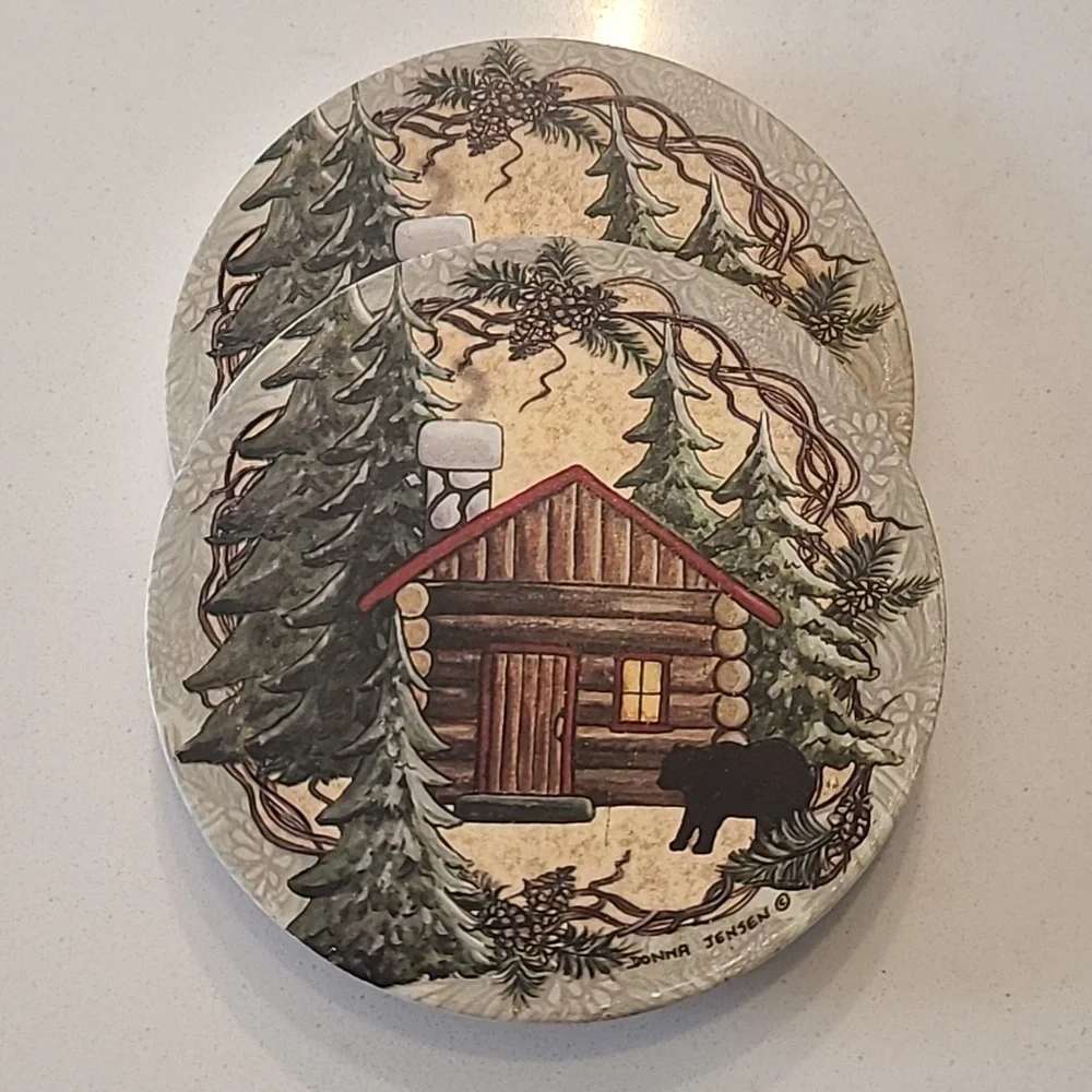 New!! Rustic Cabin Coasters